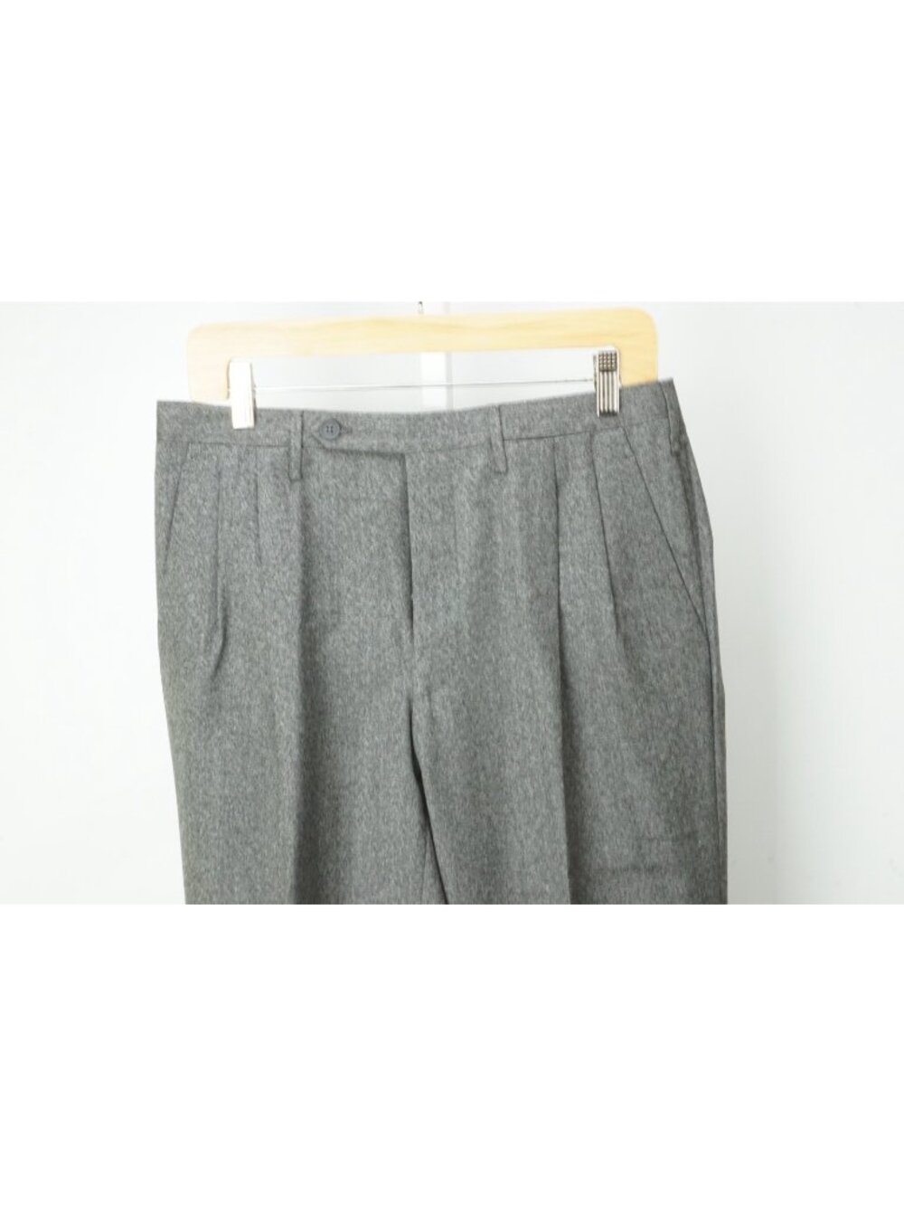 Rota Gray Flannel Wool Blend Dress Pants Sz 48R EU BRAND NEW